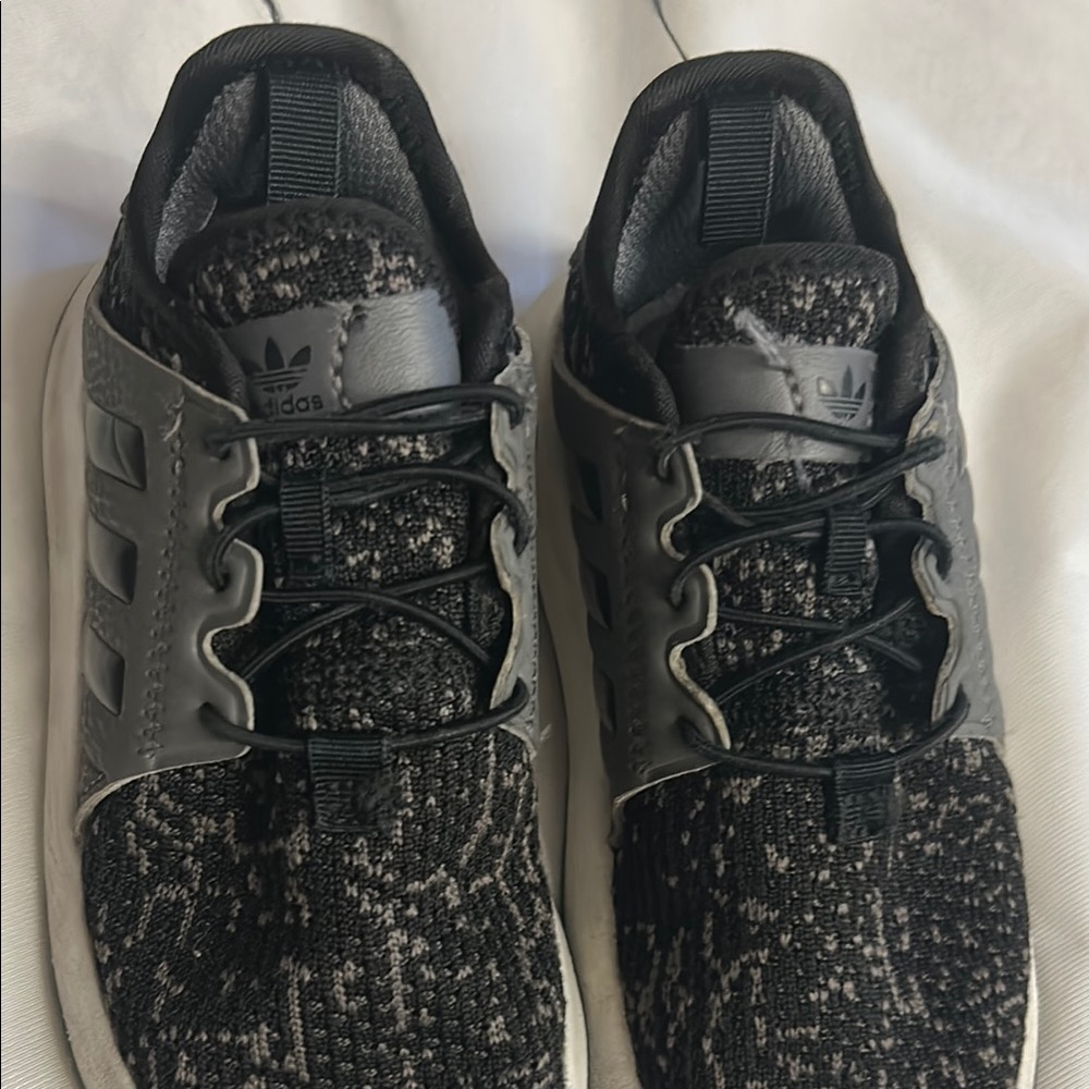 Adidas Black and Gray Speckled Sneakers